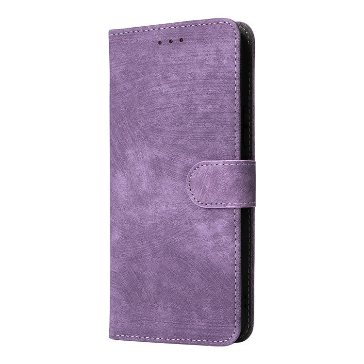 For Samsung Galaxy M56 5G Case Wallet RFID Blocking PU Leather Phone Cover Stand with Strap - Purple