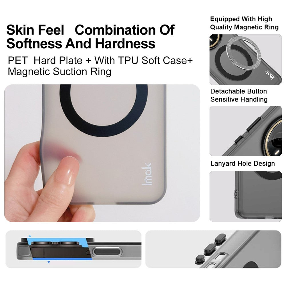 IMAK For Oppo K13 5G / K12s Case Compatible with MagSafe PC + TPU Protective Phone Back Cover