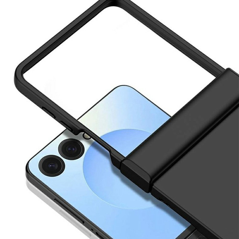 For Samsung Galaxy Z Flip7 5G Case Hinge Protection Skin-Touch PC Phone Cover - Orange