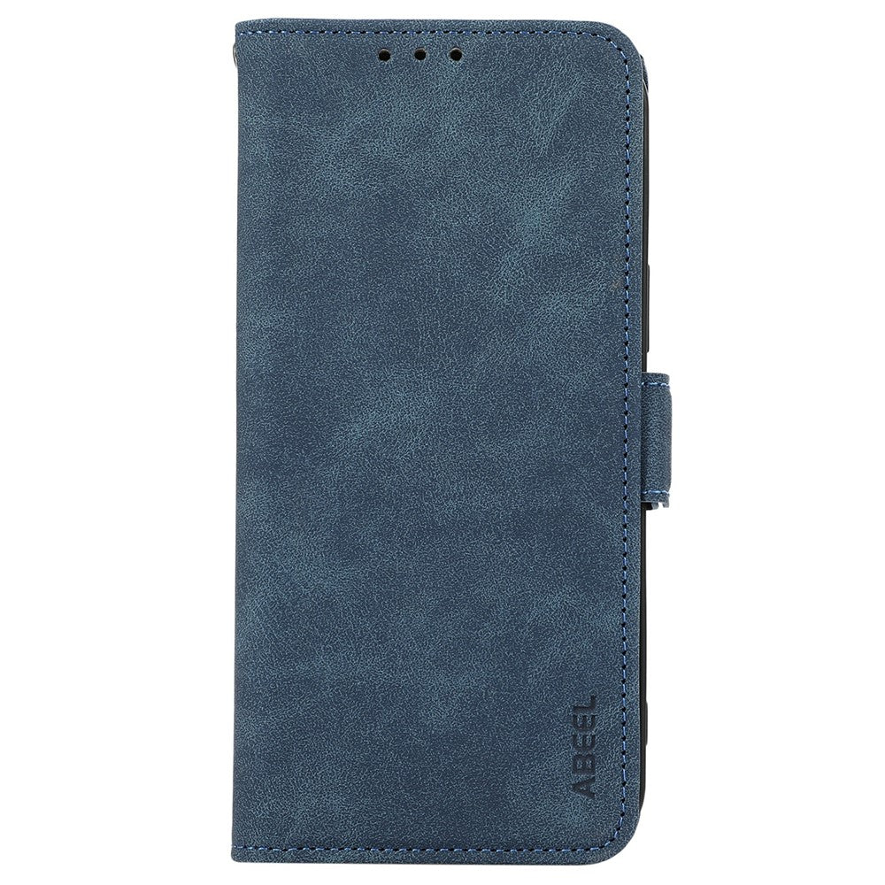 ABEEL For iPhone 17 Pro Max Case PU Leather Folio Stand View RFID Blocking Phone Cover - Blue