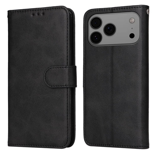 For iPhone 17 Pro Max Case Wallet PU Leather Folio Flip Phone Cover - Black