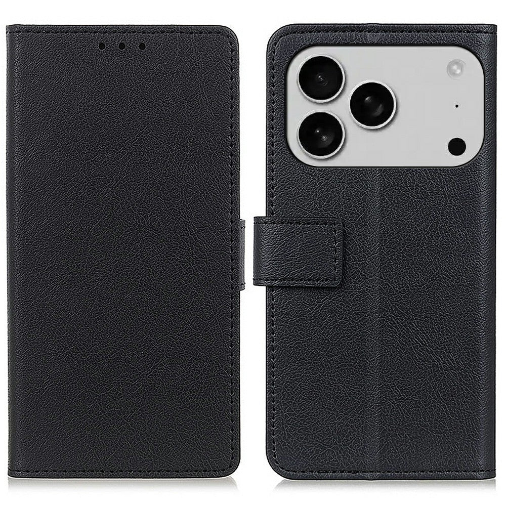 For iPhone 17 Pro Max Case PU Leather Stand Wallet Phone Cover