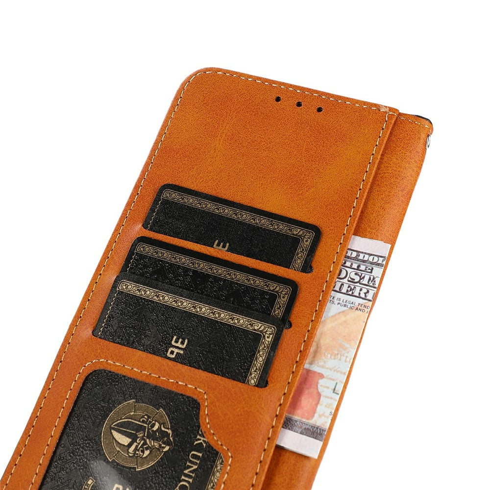 KHAZNEH For iPhone 17 Pro Max Wallet Phone Case Stand Leather Flip Cover - Brown
