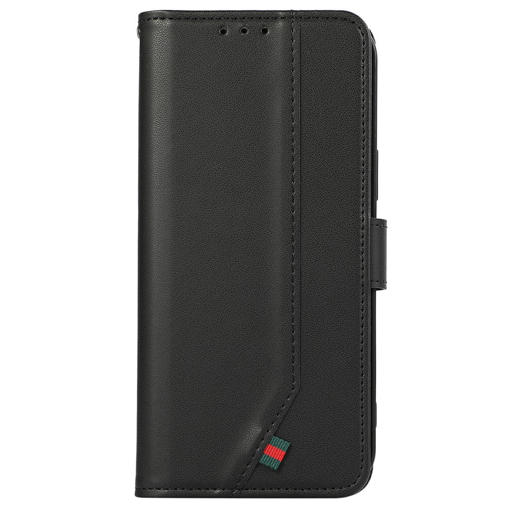 For iPhone 17 Pro Max Case RFID Blocking Flip Leather Phone Cover - Black