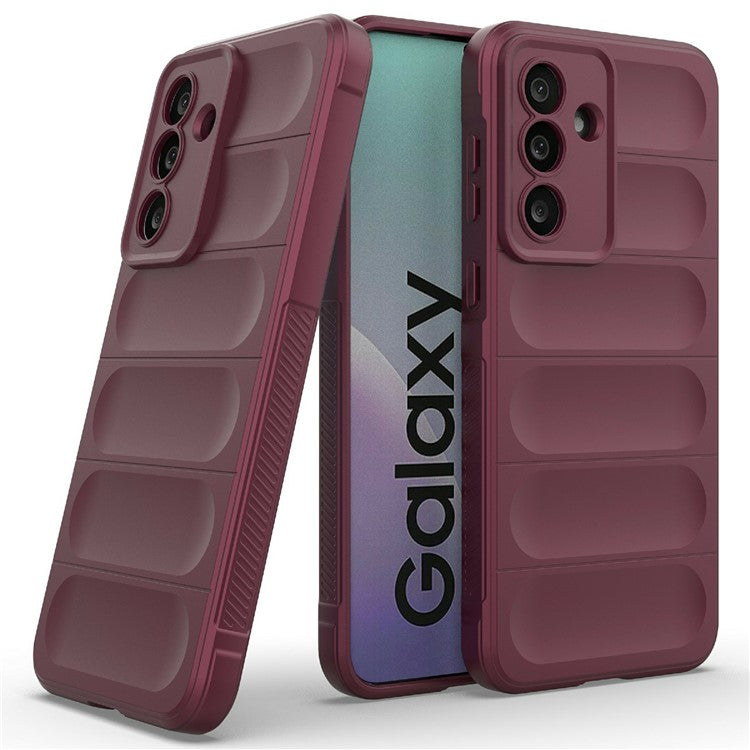For Samsung Galaxy M56 5G Case Anti-Drop Soft TPU Rugged Phone Back Cover - Wine Red