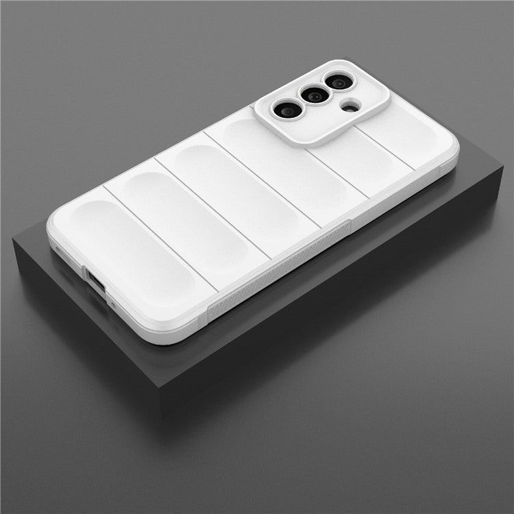 For Samsung Galaxy M56 5G Case Anti-Drop Soft TPU Rugged Phone Back Cover - White