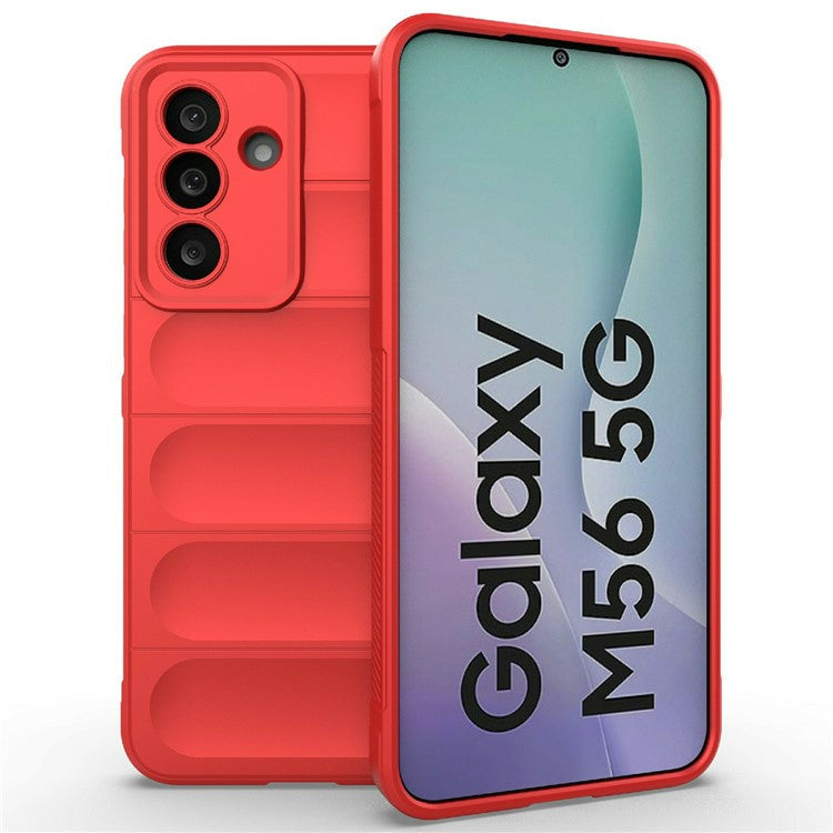For Samsung Galaxy M56 5G Case Anti-Drop Soft TPU Rugged Phone Back Cover - Red