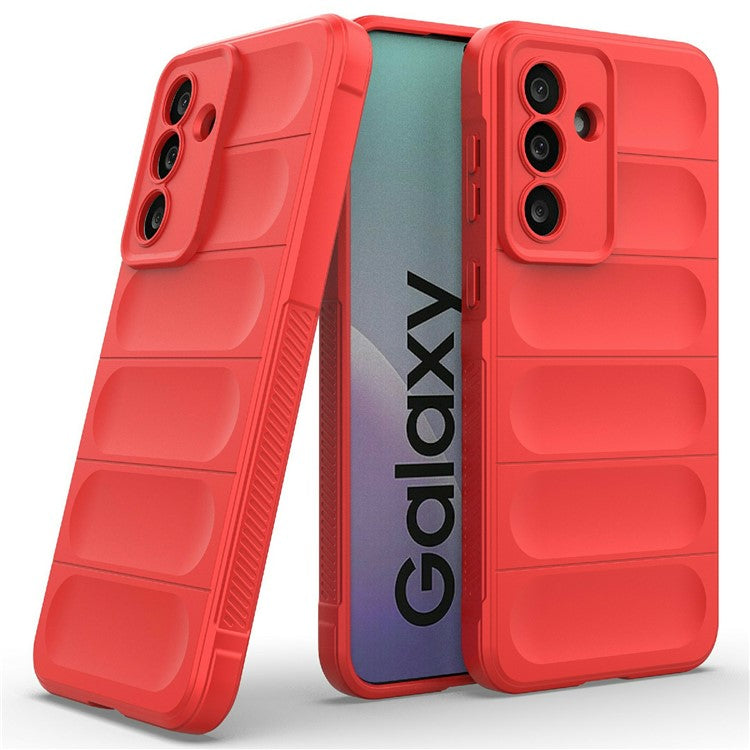 For Samsung Galaxy M56 5G Case Anti-Drop Soft TPU Rugged Phone Back Cover - Red