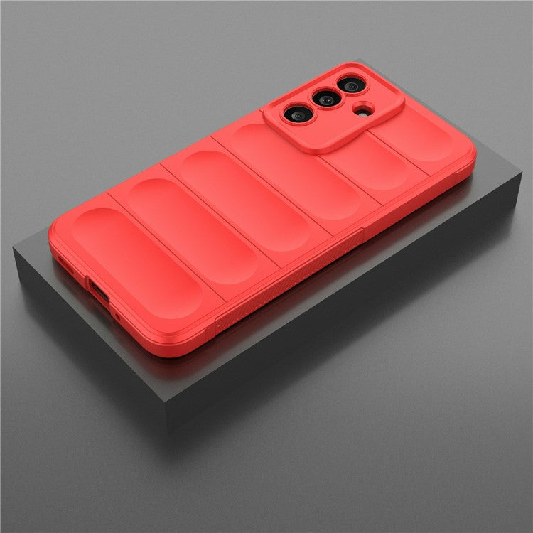 For Samsung Galaxy M56 5G Case Anti-Drop Soft TPU Rugged Phone Back Cover - Red