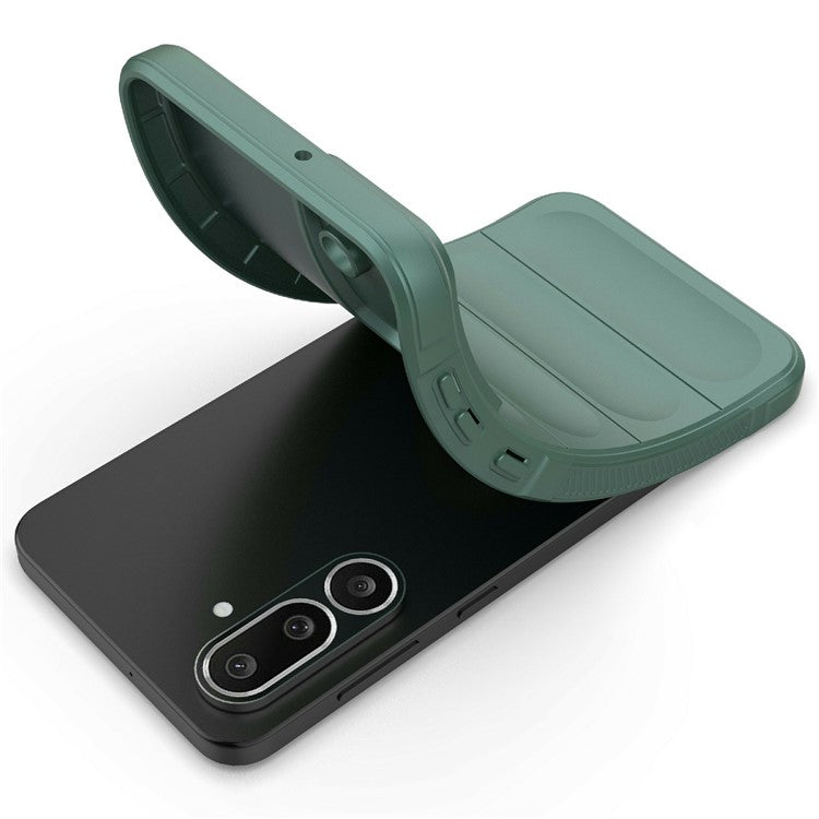 For Samsung Galaxy M56 5G Case Anti-Drop Soft TPU Rugged Phone Back Cover - Green