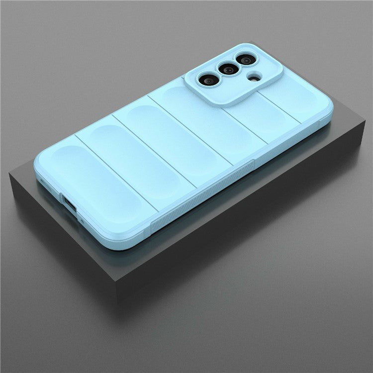 For Samsung Galaxy M56 5G Case Anti-Drop Soft TPU Rugged Phone Back Cover - Baby Blue