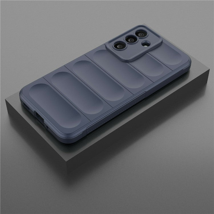 For Samsung Galaxy M56 5G Case Anti-Drop Soft TPU Rugged Phone Back Cover - Dark Blue