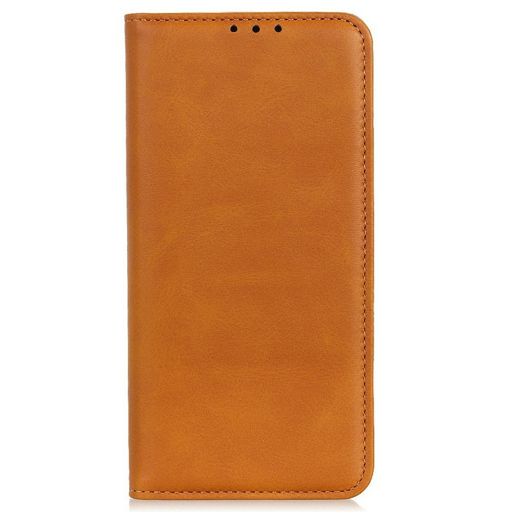 For iPhone 17 Pro Max Case Split Leather Flip Wallet Phone Cover - Brown