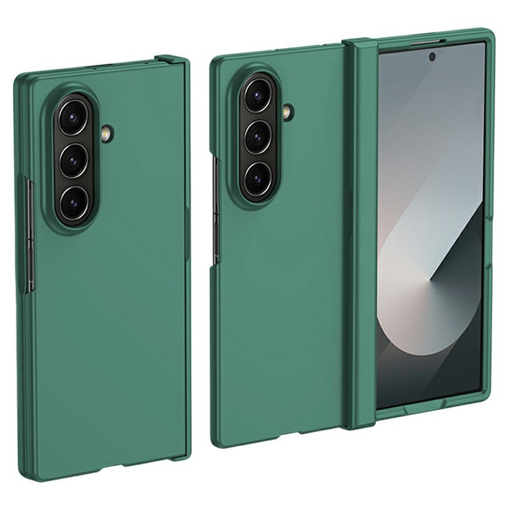 ABEEL For Samsung Galaxy Z Fold7 5G Case Skin Feel PC Phone Cover with Hinge Protection - Dark Green