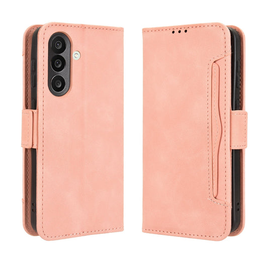For Samsung Galaxy M56 5G Leather Case Phone Wallet Cover with Multiple Card Slots - Pink