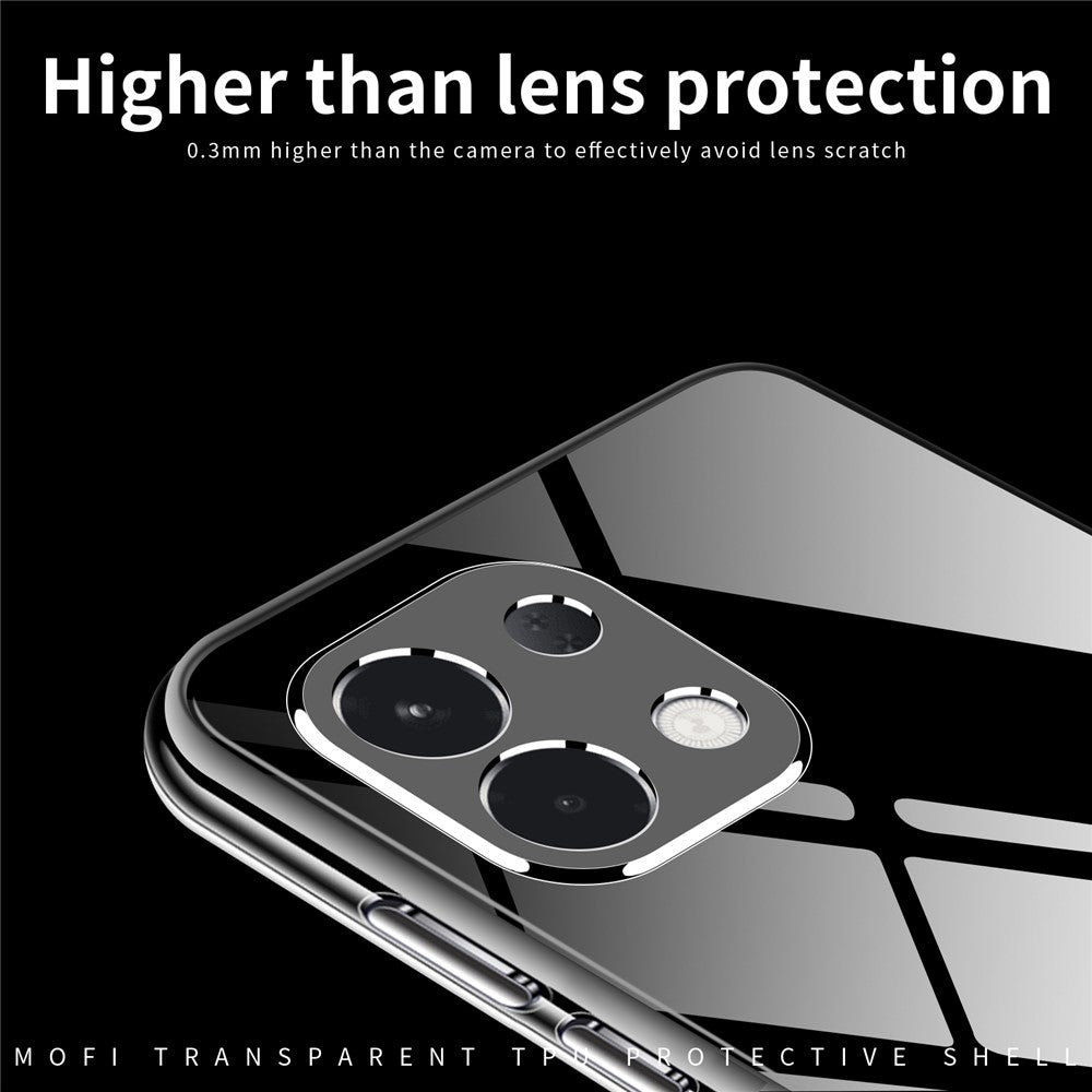 For Oppo K13 5G Clear Phone Case MOFI Ultra-Thin TPU Phone Back Cover - Transparent