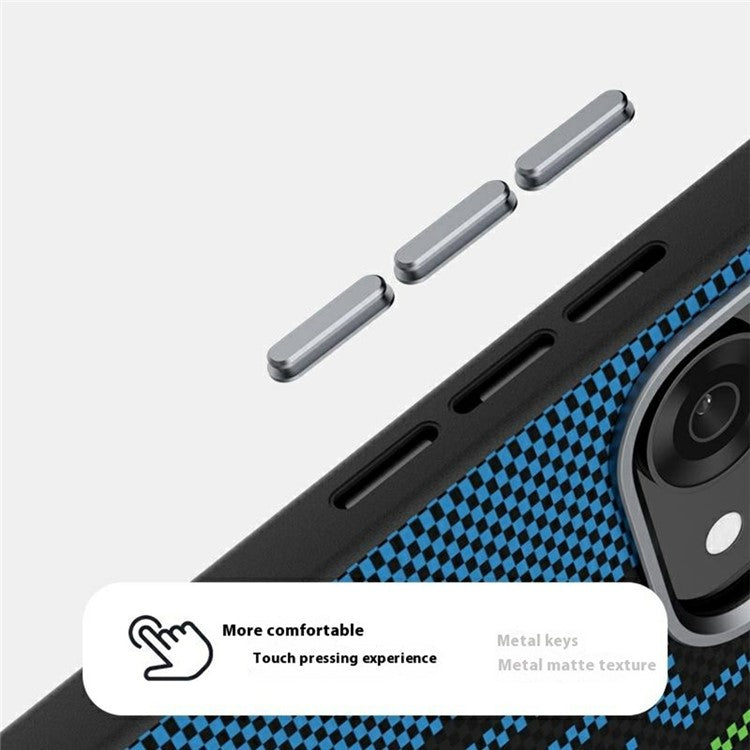 ABEEL For Oppo Reno14 5G (Global) Case Compatible with MagSafe Printed PC TPU Aluminum Alloy Leather Phone Cover - Outstanding No. 3