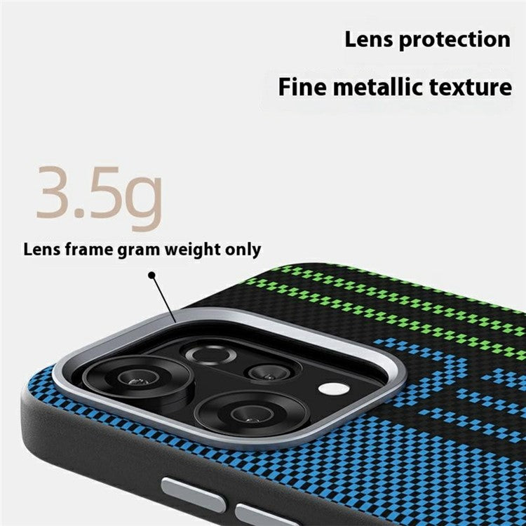 ABEEL For Oppo Reno14 5G (Global) Case Compatible with MagSafe Printed PC TPU Aluminum Alloy Leather Phone Cover - Outstanding No. 3