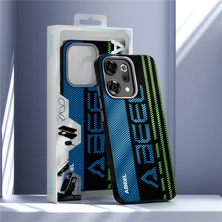 ABEEL For Oppo Reno14 5G (Global) Case Compatible with MagSafe Printed PC TPU Aluminum Alloy Leather Phone Cover - Outstanding No. 3