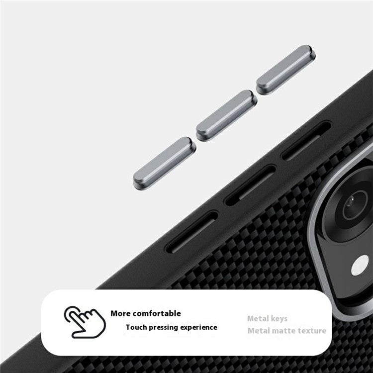 ABEEL For Oppo Reno14 5G (Global) Case Compatible with MagSafe Printed PC TPU Aluminum Alloy Leather Phone Cover - Gold