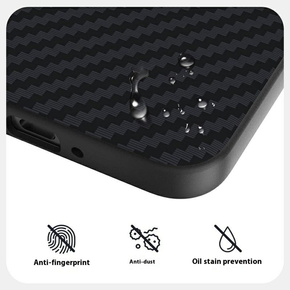 ABEEL For Oppo Reno14 Pro 5G (Global) Case Compatible with MagSafe Carbon Fiber Texture Back Cover - Black  /  Red