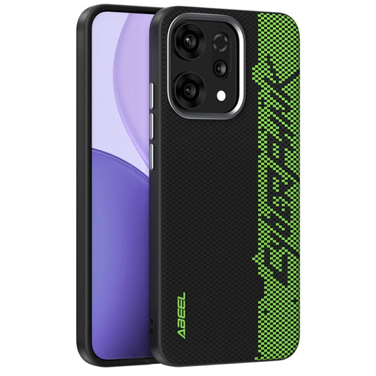 ABEEL For Oppo Reno14 Pro 5G (Global) Case Compatible with MagSafe Printed PC TPU Aluminum Alloy Leather Phone Cover - Outstanding No. 3