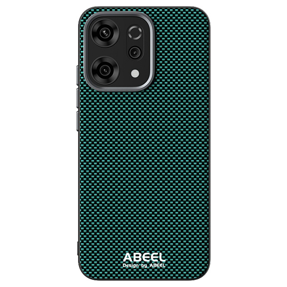 ABEEL For Oppo Reno14 Pro 5G (Global) Case Compatible with MagSafe Printed PC TPU Aluminum Alloy Leather Phone Cover - Green