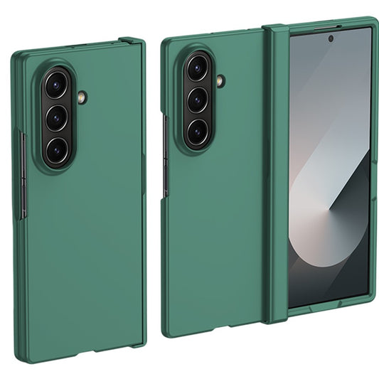 For Samsung Galaxy Z Fold7 5G Case Hinge Protection Skin-Touch PC Phone Cover - Green
