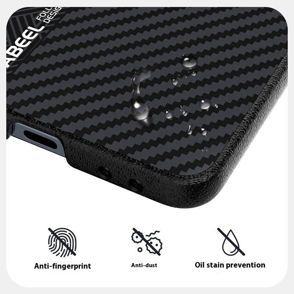 ABEEL For Samsung Galaxy Z Flip7 5G Case PC + Aluminum Alloy + PU Leather Phone Cover Compatible with MagSafe - Texture 1