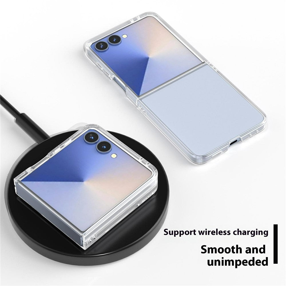 For Samsung Galaxy Z Flip7 5G Clear Case Anti-Drop Hard PC Phone Cover