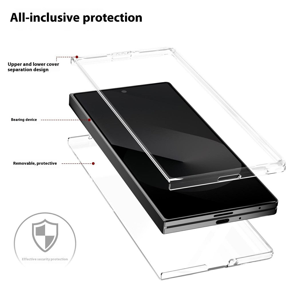 For Samsung Galaxy Z Fold7 5GClear Case Anti-Drop Hard PC Phone Cover