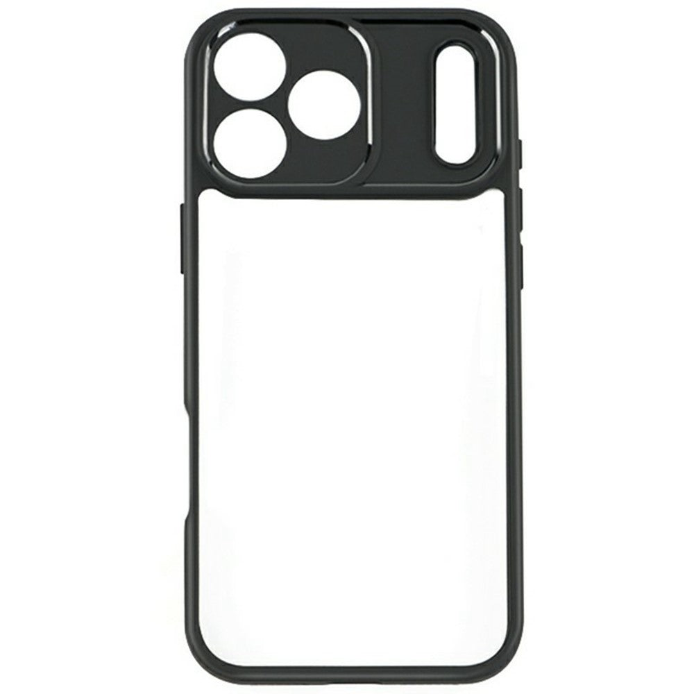 For iPhone 17 Pro Max Case Shockproof PC + TPU Clear Back Phone Cover