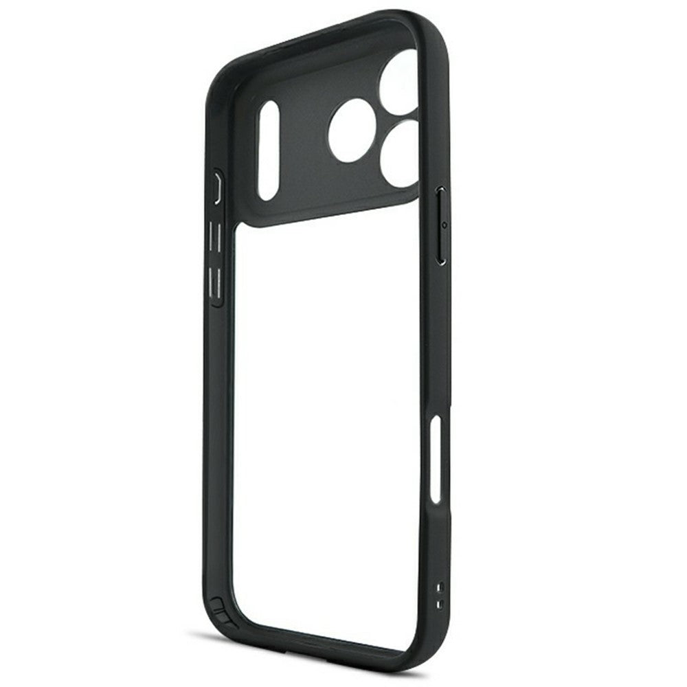 For iPhone 17 Pro Max Case Shockproof PC + TPU Clear Back Phone Cover
