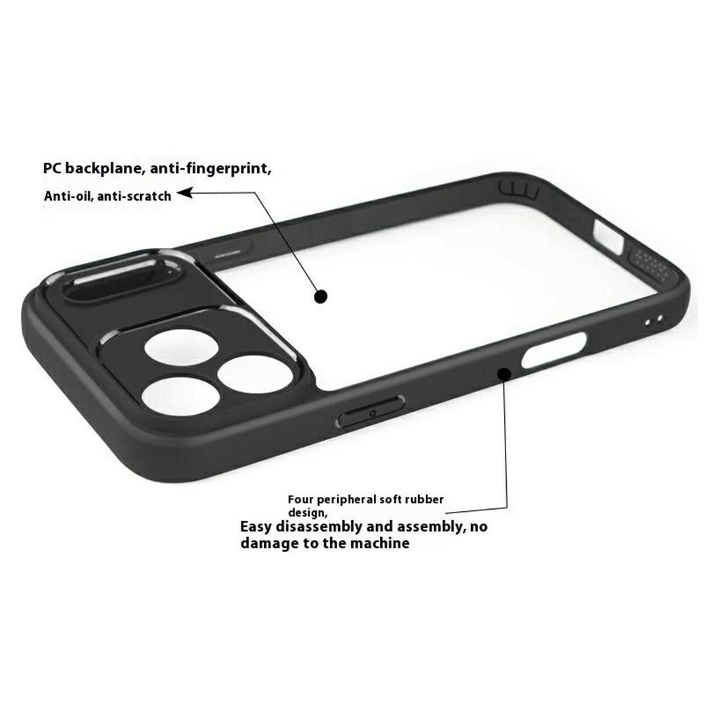 For iPhone 17 Pro Max Case Shockproof PC + TPU Clear Back Phone Cover