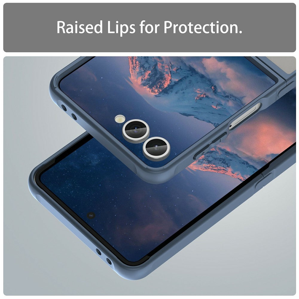 For Samsung Galaxy Z Flip7 5G Case Compatible with MagSafe Anti Drop PC + TPU Phone Cover - Blue