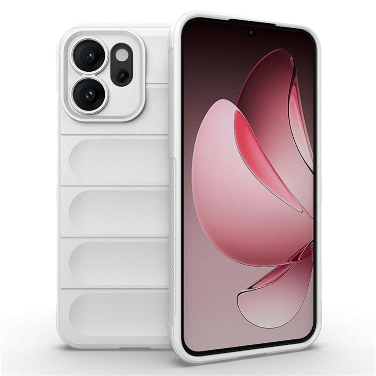 For Oppo Reno14 5G (Global) Case Anti-Drop Soft TPU Rugged Phone Back Cover - White