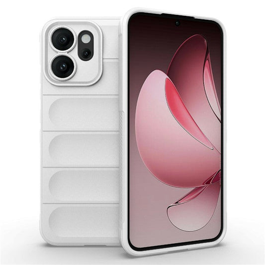 For Oppo Reno14 5G (Global) Case Anti-Drop Soft TPU Rugged Phone Back Cover - White