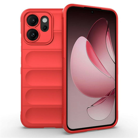 For Oppo Reno14 5G (Global) Case Anti-Drop Soft TPU Rugged Phone Back Cover - Red