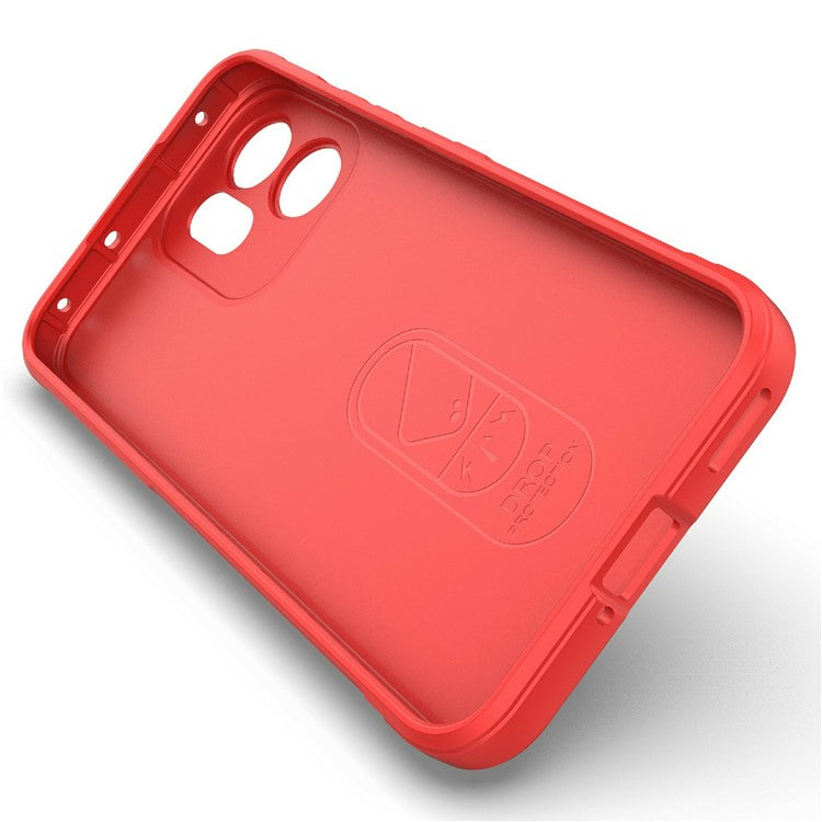 For Oppo Reno14 5G (Global) Case Anti-Drop Soft TPU Rugged Phone Back Cover - Red