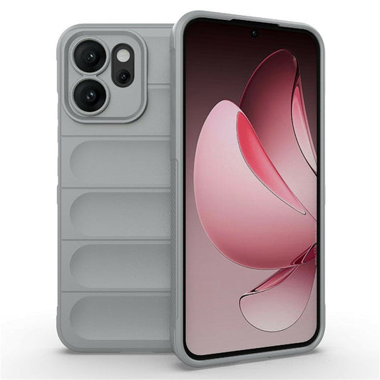For Oppo Reno14 5G (Global) Case Anti-Drop Soft TPU Rugged Phone Back Cover - Light Grey