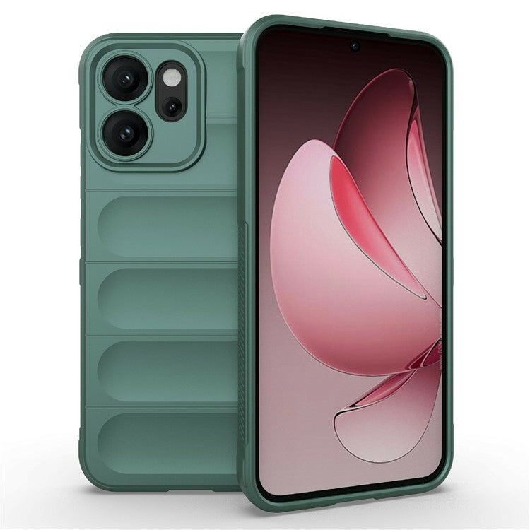 For Oppo Reno14 5G (Global) Case Anti-Drop Soft TPU Rugged Phone Back Cover - Green
