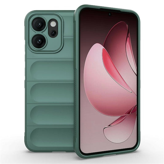 For Oppo Reno14 5G (Global) Case Anti-Drop Soft TPU Rugged Phone Back Cover - Green
