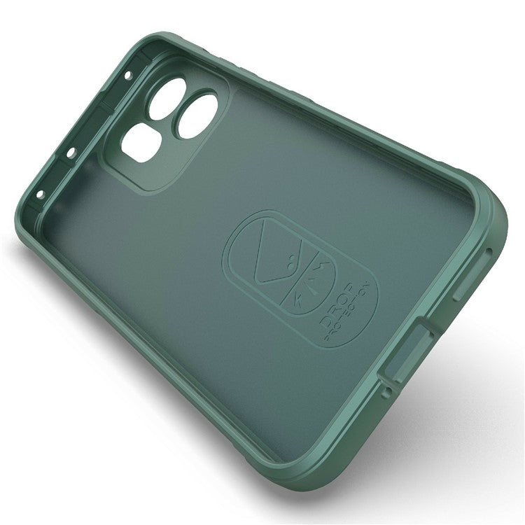 For Oppo Reno14 5G (Global) Case Anti-Drop Soft TPU Rugged Phone Back Cover - Green