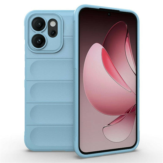 For Oppo Reno14 5G (Global) Case Anti-Drop Soft TPU Rugged Phone Back Cover - Baby Blue