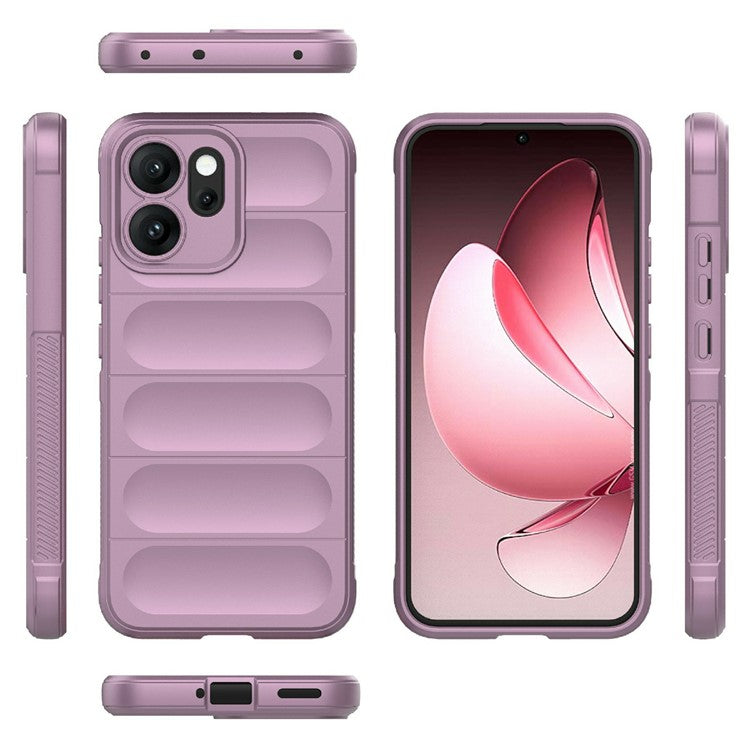 For Oppo Reno14 5G (Global) Case Anti-Drop Soft TPU Rugged Phone Back Cover - Light Purple