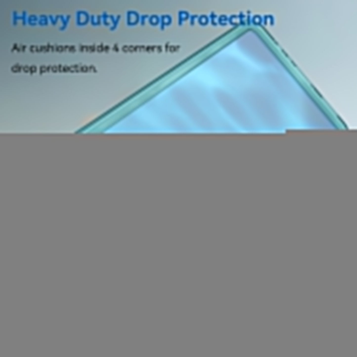 For Samsung Galaxy M06 5G Phone Case WANLONFENG XC Series TPU Acrylic Cover with Tempered Glass (Big Lens Hole) - Transparent Blue