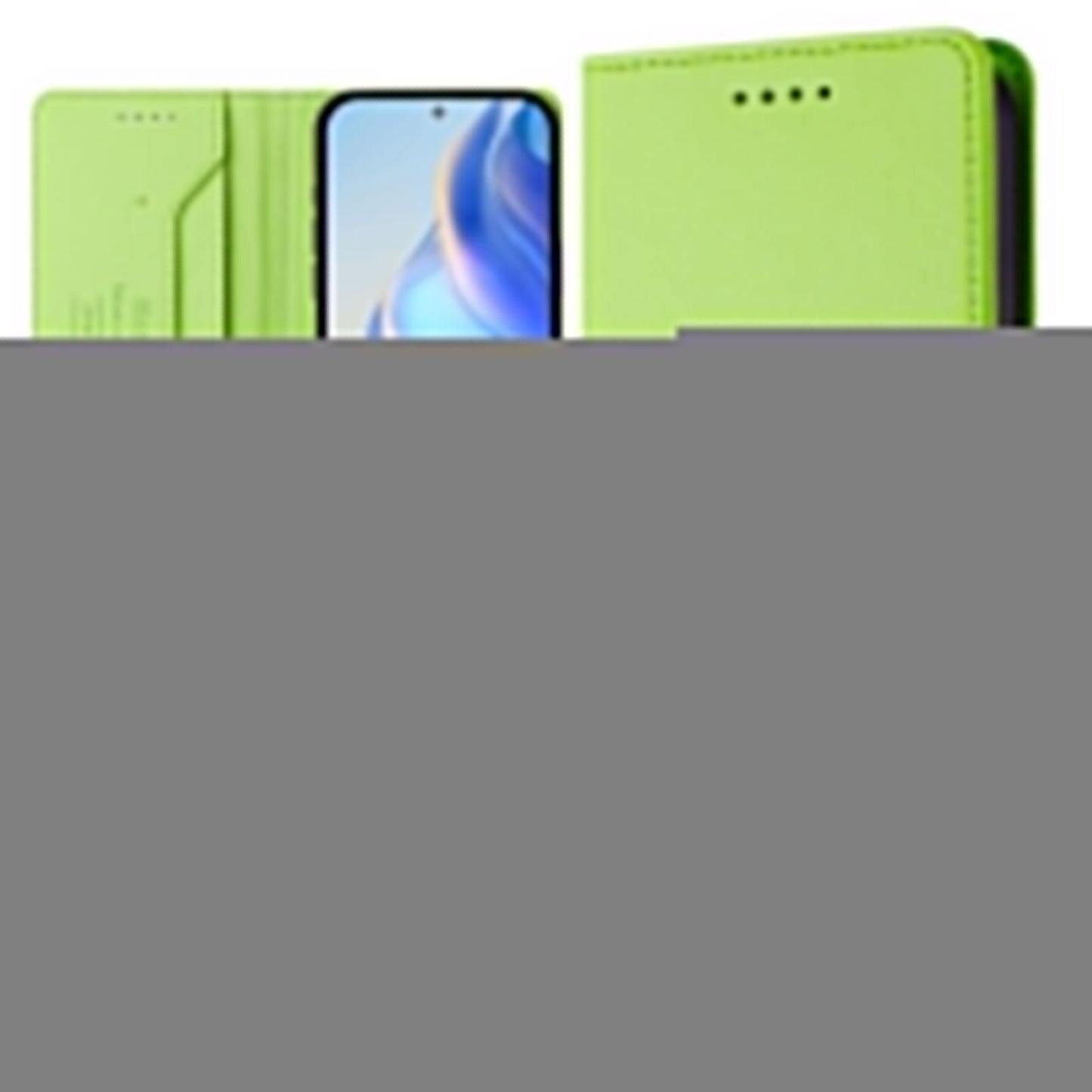 For Samsung Galaxy M06 5G / Galaxy F06 5G Leather Case RINACASIS RC01 Phone Cover with RFID Blocking Wallet Stand - Green
