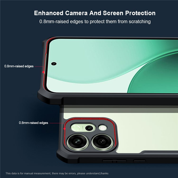 XUNDD For Oppo Reno14 5G (Global) Case Dropproof TPU + Acrylic Clear Back Phone Cover
