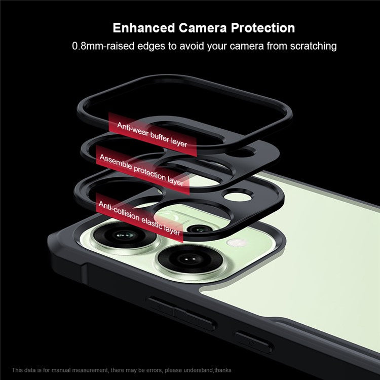 XUNDD For Oppo Reno14 5G (Global) Case Dropproof TPU + Acrylic Clear Back Phone Cover