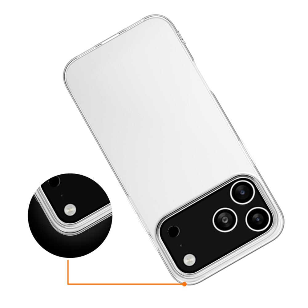 For iPhone 17 Pro Max Case Slim Fit Transparent Soft TPU Phone Cover